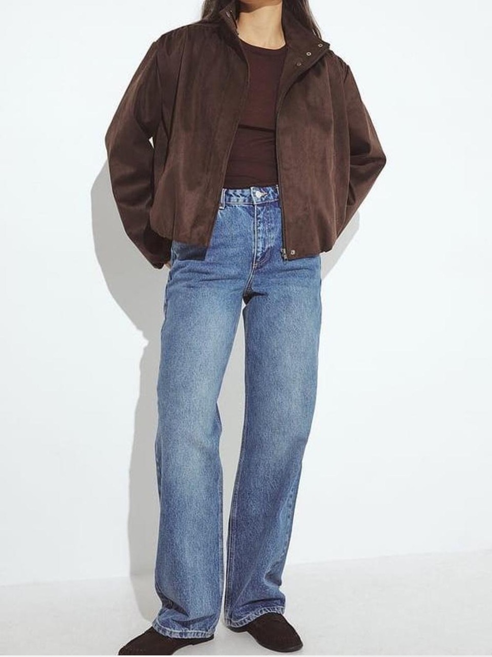 NWT Na-Kd Straight Mid Waist Jeans Mid Blue Size EU36 or US6 Organic Cotton - Picture 2 of 10